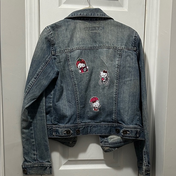 Calvin Klein Jeans Light Blue Denim Jacket Label Detail - Picture 4 of 4